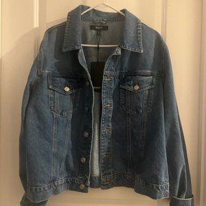 NEW with TAGS HUDSON JEANS WOMENS BLUE DENIM JEAN JACKET PLUS SIZE 1X